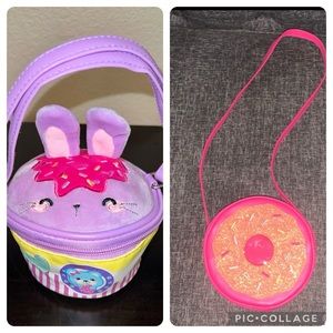 Gymboree girls purse bag and Claire’s cupcake bag